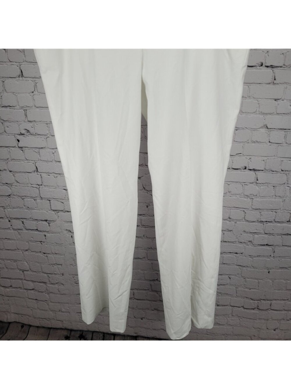 Talbots White Signature High Rise Straight Leg Lined Chino Pants 20L (41x34) - Picture 6 of 14